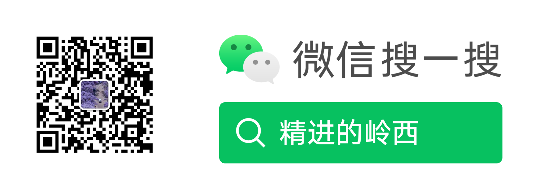 精进的岭西公众号二维码